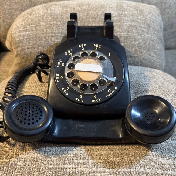 Vintage Western Electric 500 Series Black Rotary Desk Phone - Picture 6 of 9